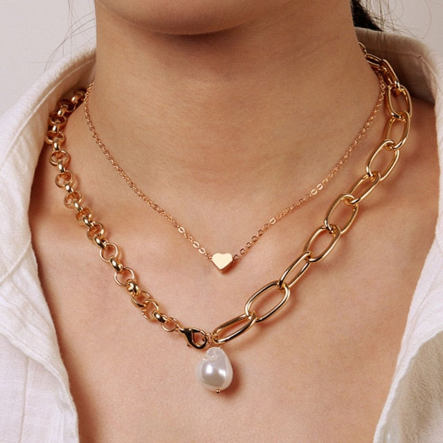 Necklace Butterfly Choker Fashionable Golden Chain Layered    ID  A112 - 1151 - foxberryparkproducts