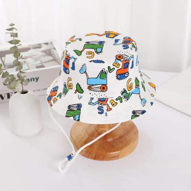 Children Hat Summer Printing Cap For Boys And Girls Kids Sun Caps Cartoon Baby Hats 6 months to 8 years - foxberryparkproducts