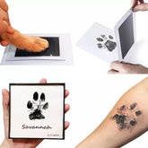 Safe Non-toxic Baby Footprints Handprint No Touch Skin Inkless Ink Pads Kits for 0-6 months Newborn Pet Dog Paw Prints Souvenir - foxberryparkproducts