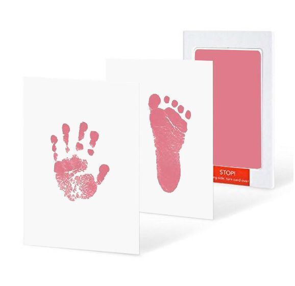 Safe Non-toxic Baby Footprints Handprint No Touch Skin Inkless Ink Pads Kits for 0-6 months Newborn Pet Dog Paw Prints Souvenir - foxberryparkproducts