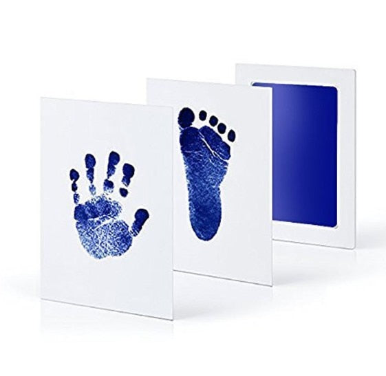 Safe Non-toxic Baby Footprints Handprint No Touch Skin Inkless Ink Pads Kits for 0-6 months Newborn Pet Dog Paw Prints Souvenir - foxberryparkproducts