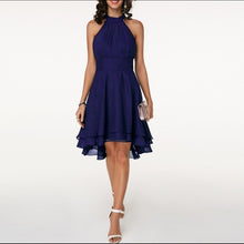 Load image into Gallery viewer, Solid Color Chiffon Party Slim Midi Dress - foxberryparkproducts
