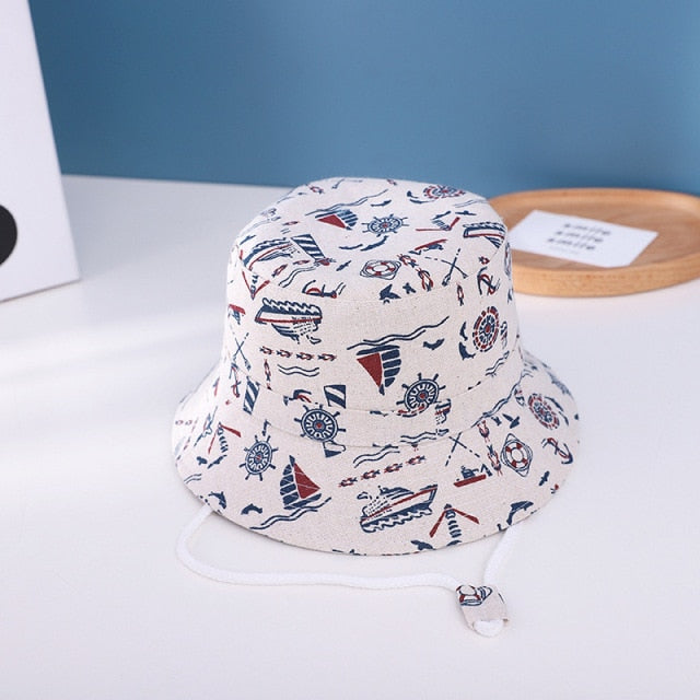 Children Hat Summer Printing Cap For Boys And Girls Kids Sun Caps Cartoon Baby Hats 6 months to 8 years - foxberryparkproducts