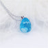 Chic Transparent Resin Rould Ball Moon Pendant Necklace - foxberryparkproducts
