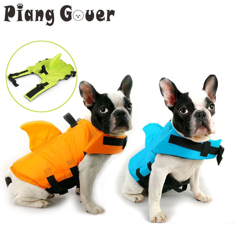 Dog Life Vest Summer Shark Pet Life Jacket - foxberryparkproducts