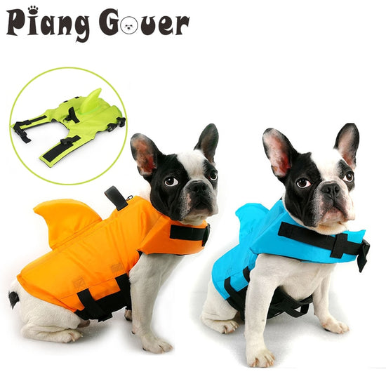 Dog Life Vest Summer Shark Pet Life Jacket - foxberryparkproducts