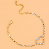 Anklet-Bracelet  Fashion Heart Rhinestone           ID A114 - 1140 - foxberryparkproducts