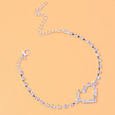 Anklet-Bracelet  Fashion Heart Rhinestone           ID A114 - 1140 - foxberryparkproducts