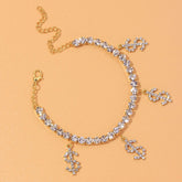Anklet-Bracelet  Fashion Heart Rhinestone           ID A114 - 1140 - foxberryparkproducts