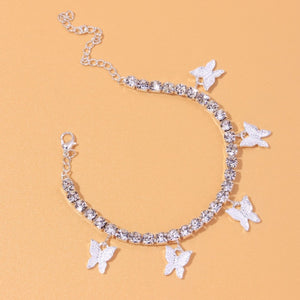 Anklet-Bracelet  Fashion Heart Rhinestone           ID A114 - 1140 - foxberryparkproducts
