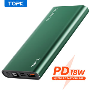 TOPK I1006P Power Bank 10000mAh Portable Charger - foxberryparkproducts