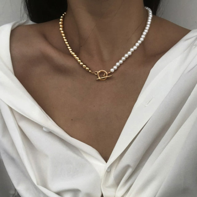 Necklace  Classy Fashion Asymmetric Lock              ID A112 - 1139 - foxberryparkproducts