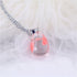 Chic Transparent Resin Rould Ball Moon Pendant Necklace - foxberryparkproducts