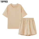 Toppies Summer Tracksuits Womens Two Peices Set Leisure Outfits - foxberryparkproducts