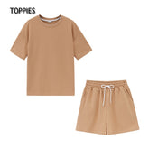 Toppies Summer Tracksuits Womens Two Peices Set Leisure Outfits - foxberryparkproducts