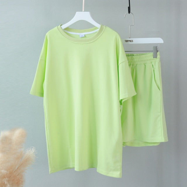 Toppies Summer Tracksuits Womens Two Peices Set Leisure Outfits - foxberryparkproducts