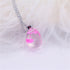 Chic Transparent Resin Rould Ball Moon Pendant Necklace - foxberryparkproducts