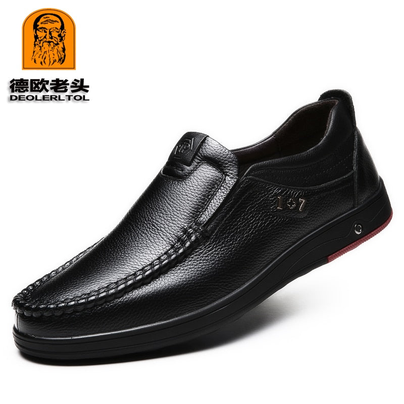 Men's  Genuine Leather Shoes Size 38-47 - foxberryparkproducts