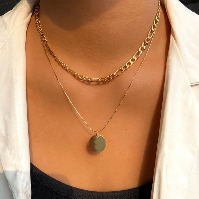 Necklace Butterfly Choker Fashionable Golden Chain Layered    ID  A112 - 1151 - foxberryparkproducts