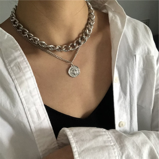 Necklace Butterfly Choker Fashionable Golden Chain Layered    ID  A112 - 1151 - foxberryparkproducts