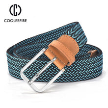 Load image into Gallery viewer, Men Women Casual Knitted Woven Canvas Elastic Expandable Braided Stretch Belts - foxberryparkproducts
