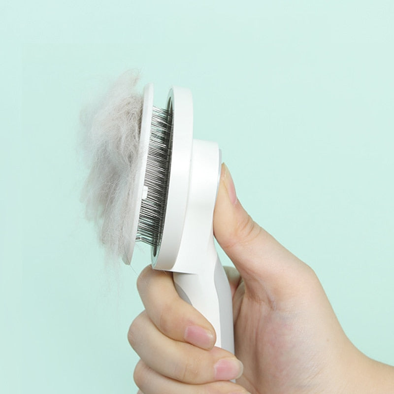 Self Cleaning Slicker Brush for Dog and Cat - foxberryparkproducts