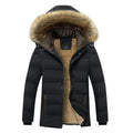 2021 Winter New Warm Thick Fleece Waterproof Hooded Fur Collar Parka - foxberryparkproducts