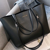 Solid Color Women PU Leather Handbag - foxberryparkproducts