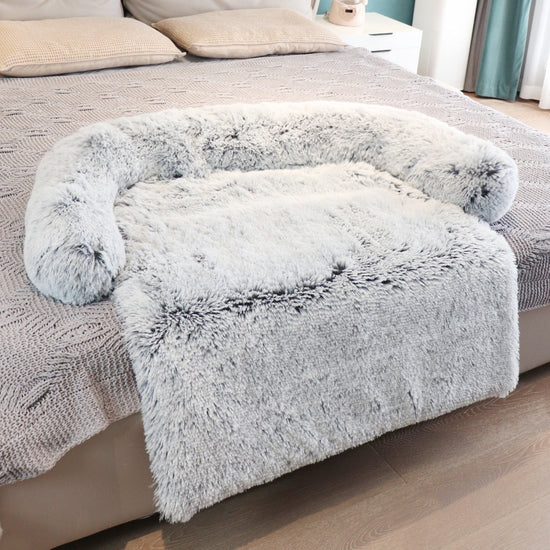Dog Sofa and Bed Cover Calming Plush Mat - foxberryparkproducts