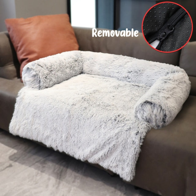 Dog Sofa and Bed Cover Calming Plush Mat - foxberryparkproducts