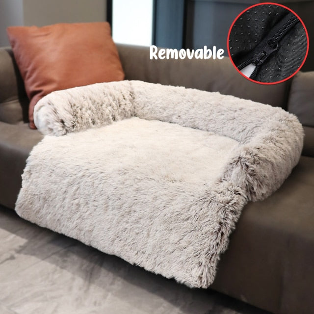 Dog Sofa and Bed Cover Calming Plush Mat - foxberryparkproducts
