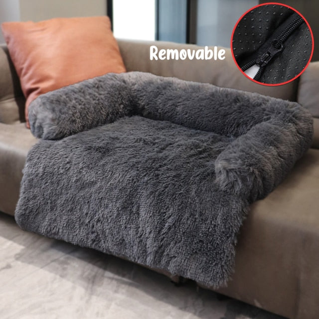 Dog Sofa and Bed Cover Calming Plush Mat - foxberryparkproducts