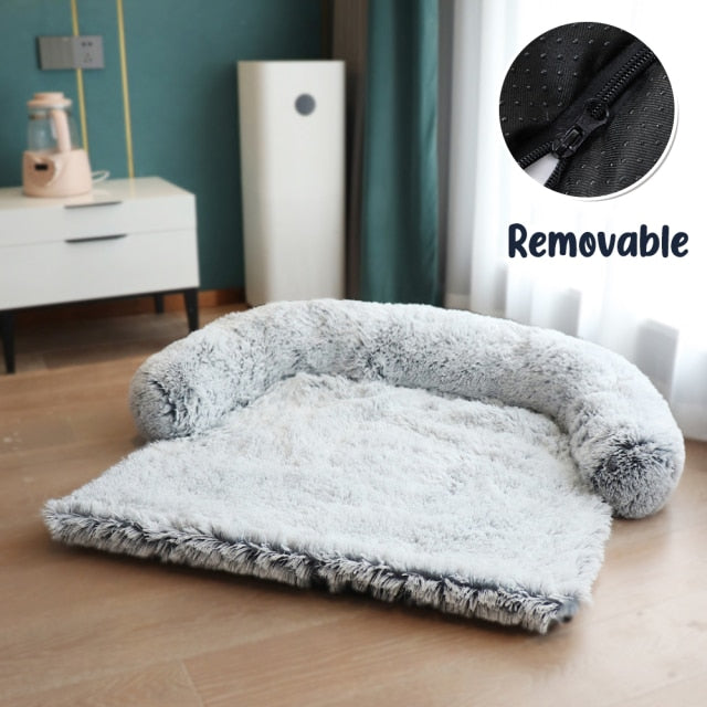 Dog Sofa and Bed Cover Calming Plush Mat - foxberryparkproducts