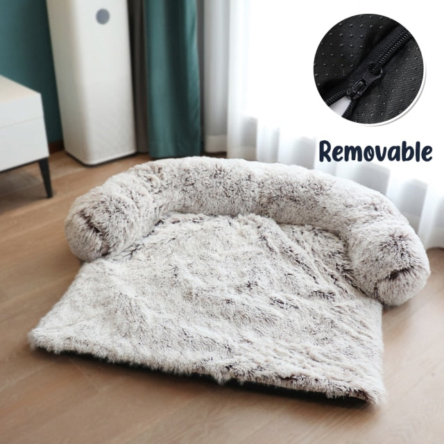 Dog Sofa and Bed Cover Calming Plush Mat - foxberryparkproducts