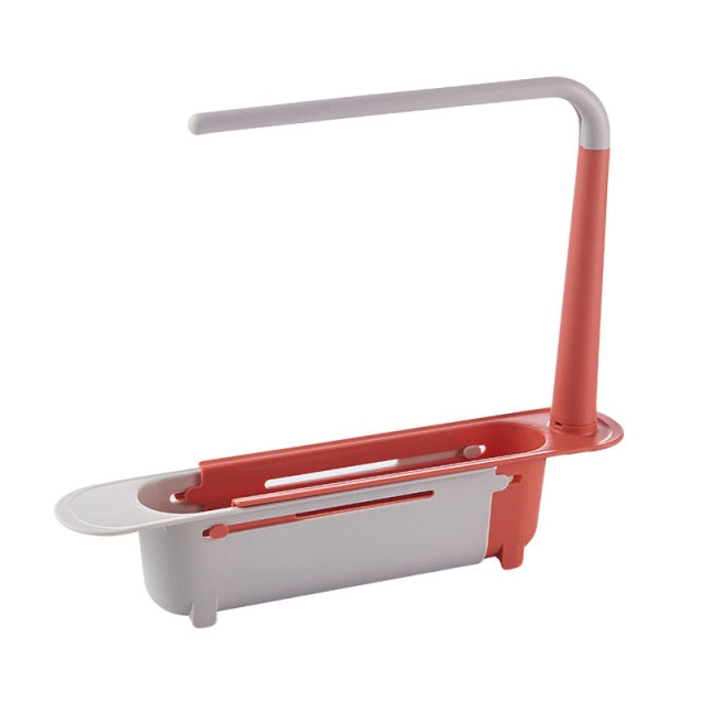 Telescopic Sink Shelf Kitchen Sinks Organizer Soap Sponge Holder - foxberryparkproducts