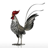 Metal Figurine Rooster Sculpture - foxberryparkproducts
