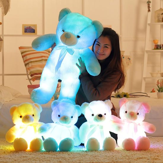 50cm Creative Light Up LED Teddy Bear Christmas Gift for Kids Pillow - foxberryparkproducts