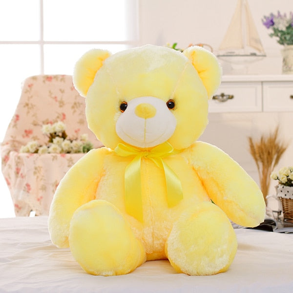 50cm Creative Light Up LED Teddy Bear Christmas Gift for Kids Pillow - foxberryparkproducts