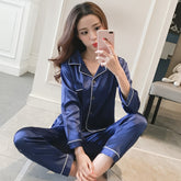 Womens Silk Satin Pajamas - foxberryparkproducts
