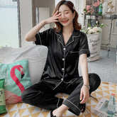 Womens Silk Satin Pajamas - foxberryparkproducts