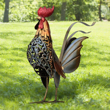 Load image into Gallery viewer, Metal Figurine Rooster Sculpture - foxberryparkproducts
