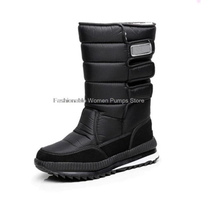 Waterproof Men's Winter Warm Plush Snow Boots - foxberryparkproducts