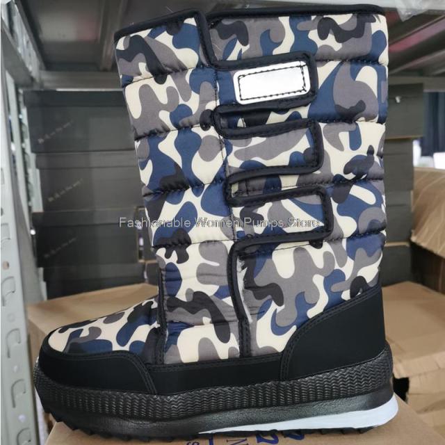 Waterproof Men's Winter Warm Plush Snow Boots - foxberryparkproducts