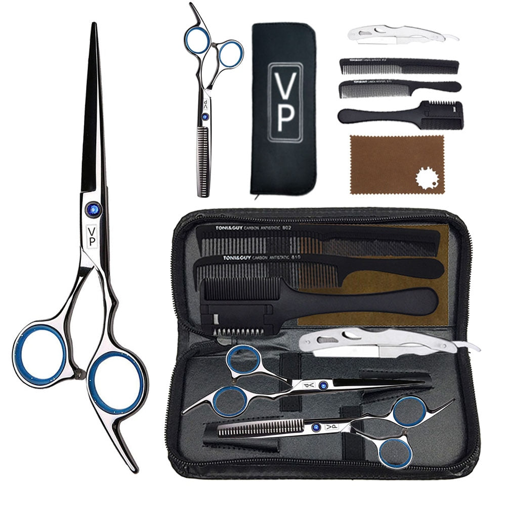Professional Hairdressing Haircut Scissors Cutting Thinning Tools High Quality Salon Set - foxberryparkproducts