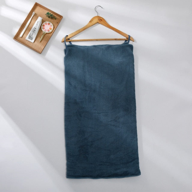 Wearable Microfiber Bathrobe Woman Shower Female Soft Bath Towel - foxberryparkproducts