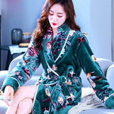 Women Coral Fleece Robe - foxberryparkproducts