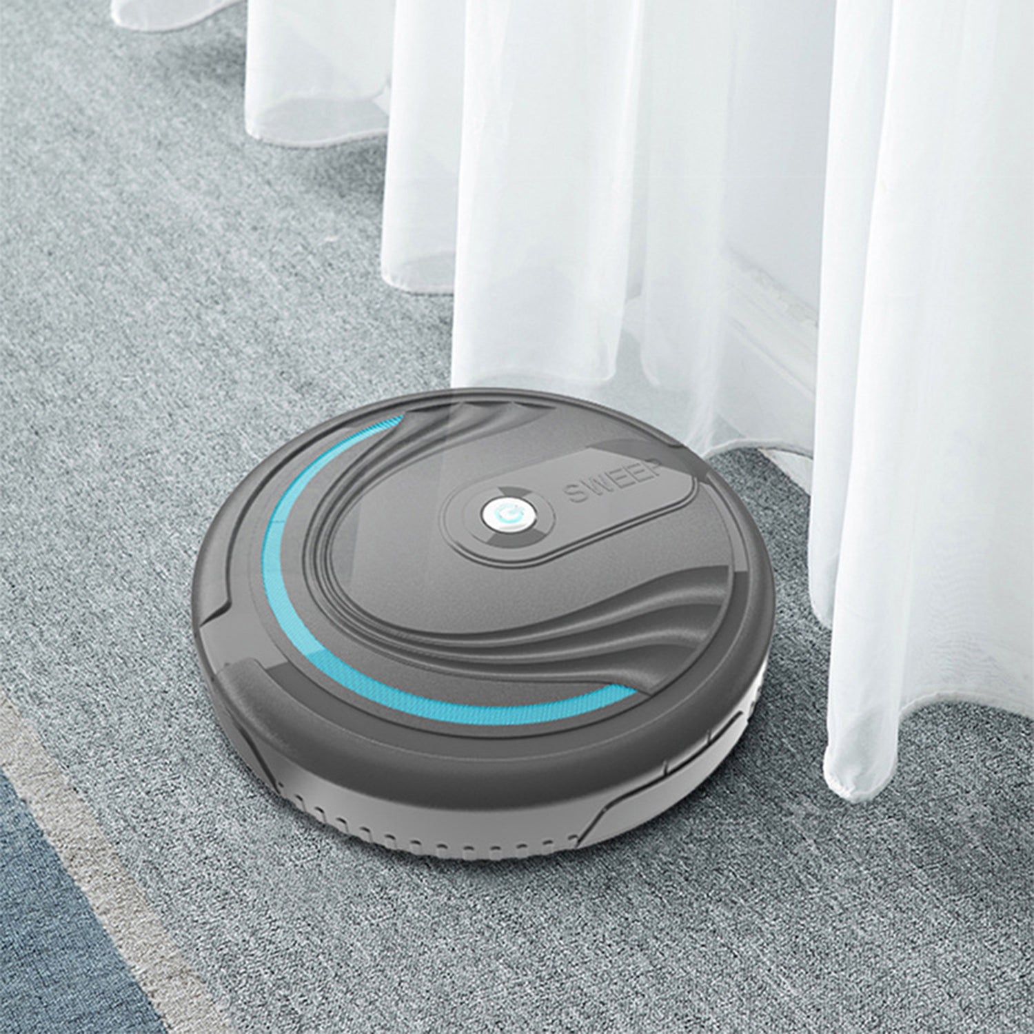 Robot Vacuum Cleaner-Multiple Cleaning Modes with Smart Sensor for Floor Auto Rechargeable Floor Sweeping Robot Dry Wet Cleaning - foxberryparkproducts