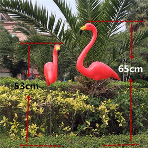 Free sipping 1pair plastic flamingo garden - foxberryparkproducts