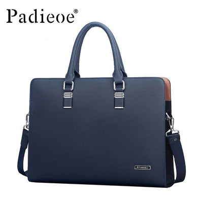 Padieoe Luxury Brand Genuine Leather Fashion Men's Laptop Briefcase - foxberryparkproducts