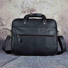 Load image into Gallery viewer, Top Quality Men Real Leather Antique Style 15.6&quot; Laptop Briefcase - foxberryparkproducts
